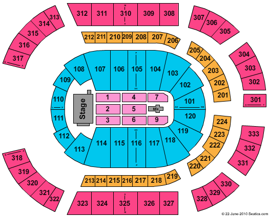 Bridgestone Arena Paul McCartney Seating Chart